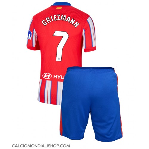 Maglie da calcio Atletico Madrid Antoine Griezmann #7 Prima Maglia Bambino 2024-25 Manica Corta (+ Pantaloni corti)